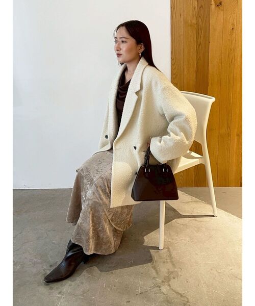 ネップツイードオーバージャケットコート（テーラードジャケット