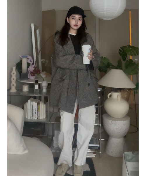 GALLARDAGALANTE MOONツイードオーバージャケット GALLARDAGALANTE MOONツイードオーバージャケット