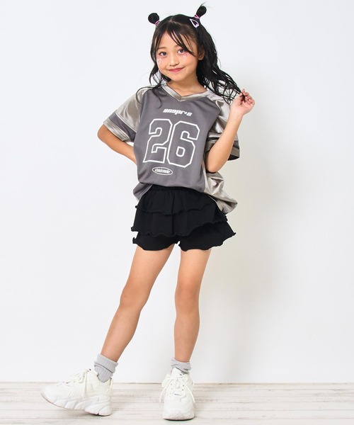 ANAP kids（アナップキッズ）の「ナンバリング トップス （ユニセックスアイテム）【ジュニアお揃い】（Tシャツ/カットソー・キッズ・ダークグレー/ネイビー・110cm/120cm/130cm）」の5枚目の写真