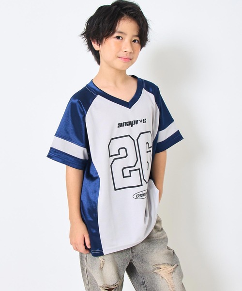 ANAP kids（アナップキッズ）の「ナンバリング トップス （ユニセックスアイテム）【ジュニアお揃い】（Tシャツ/カットソー・キッズ・ダークグレー/ネイビー・110cm/120cm/130cm）」の8枚目の写真