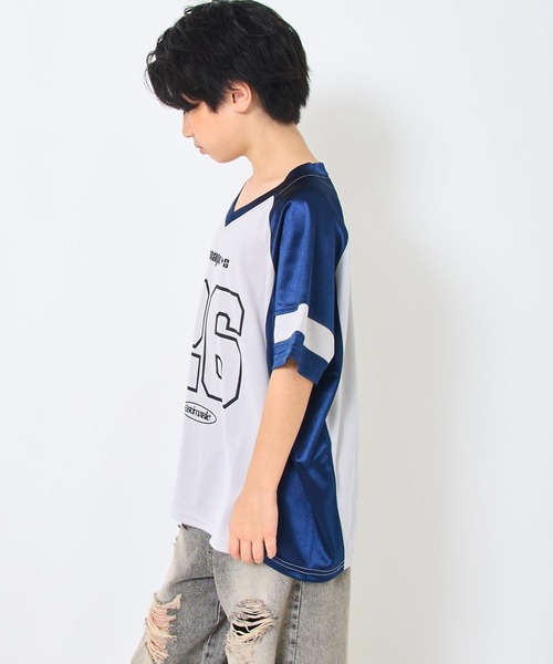 ANAP kids（アナップキッズ）の「ナンバリング トップス （ユニセックスアイテム）【ジュニアお揃い】（Tシャツ/カットソー・キッズ・ダークグレー/ネイビー・110cm/120cm/130cm）」の9枚目の写真