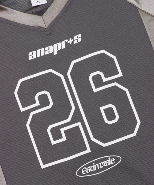ANAP kids（アナップキッズ）の「ナンバリング トップス （ユニセックスアイテム）【ジュニアお揃い】（Tシャツ/カットソー・キッズ・ダークグレー/ネイビー・110cm/120cm/130cm）」の15枚目の写真