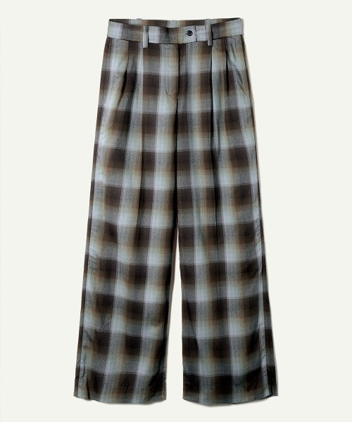 leinwande（ラインヴァンド）の「Relax Check Trousers（スラックス・レディース・ブルー/レッド・SMALL/MEDIUM）」の3枚目の写真