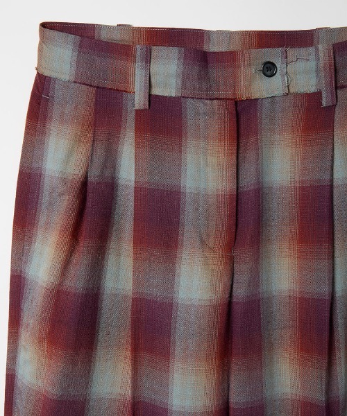 leinwande（ラインヴァンド）の「Relax Check Trousers（スラックス・レディース・ブルー/レッド・SMALL/MEDIUM）」の9枚目の写真
