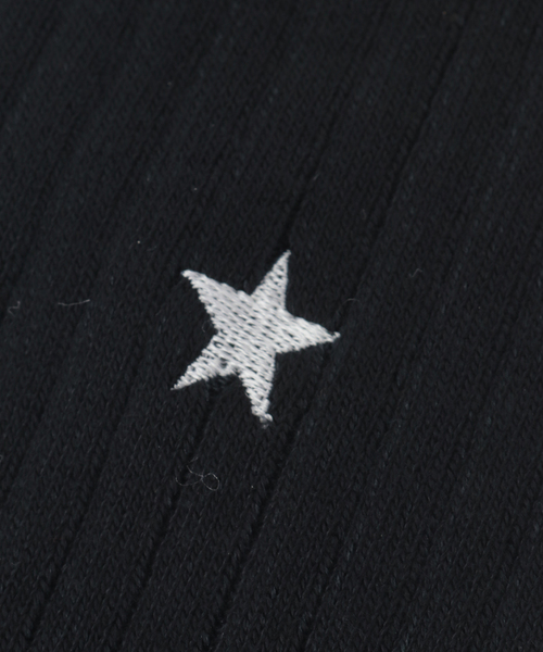 CONVERSE TOKYO(コンバーストウキョウ)の「STAR★ GLITTER RIB KNEE-HIGH SOX(ソックス/靴下・レディース・ベージュ/ブラック/グレー・FREE)」の6枚目の写真