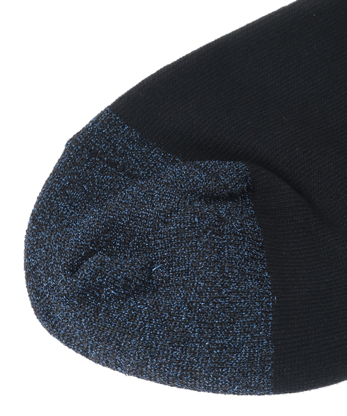 CONVERSE TOKYO(コンバーストウキョウ)の「STAR★ GLITTER RIB KNEE-HIGH SOX(ソックス/靴下・レディース・ベージュ/ブラック/グレー・FREE)」の8枚目の写真