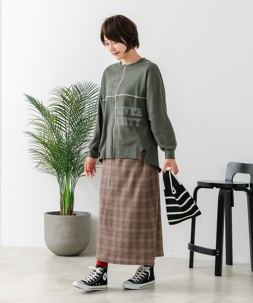 fort point(フォーポイント)の「【C-FORT POINT/フォートポイント】チェックスカート(スカート・レディース・グレー/ブルー/ブラウン・MEDIUM/LARGE)」の15枚目の写真