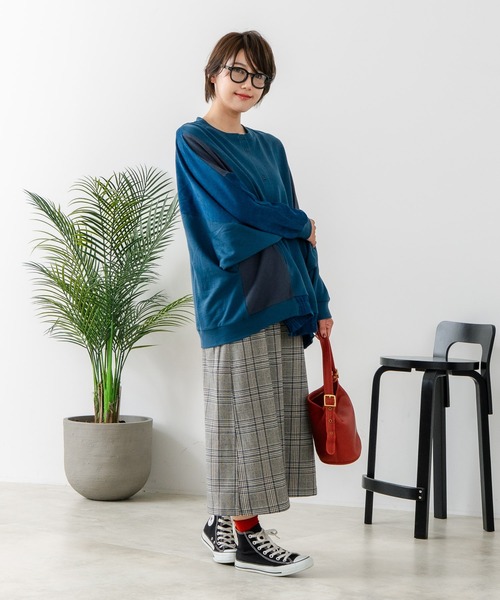 fort point(フォーポイント)の「【C-FORT POINT/フォートポイント】チェックスカート(スカート・レディース・グレー/ブルー/ブラウン・MEDIUM/LARGE)」の6枚目の写真
