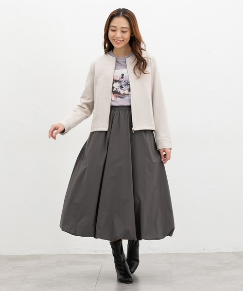 Honeys(ハニーズ)の「フォトプリントTシャツ(Tシャツ/カットソー・レディース・ラベンダー/ベージュ/スミクロ/スモークピンク/アイボリー・L/S/M/LL)」の12枚目の写真