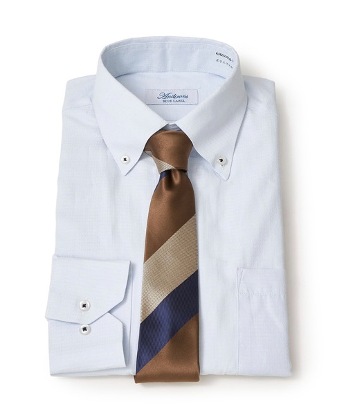 TETE HOMME（テットオム）の「形態安定 アソート T/Cドレスシャツ / セミワイドビジネスシャツ ボタンダウンビジネスシャツ（ビジネスシャツ・メンズ・ネイビー/サックスブルー系1/サックスブルー系2/ホワイト系1/ブラック/ホワイト系3/グレー/ホワイト系2・MEDIUM/LARGE/X-LARGE）」の7枚目の写真