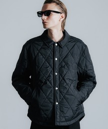 DIAMOND QUILT NYLON SHIRT JACKET