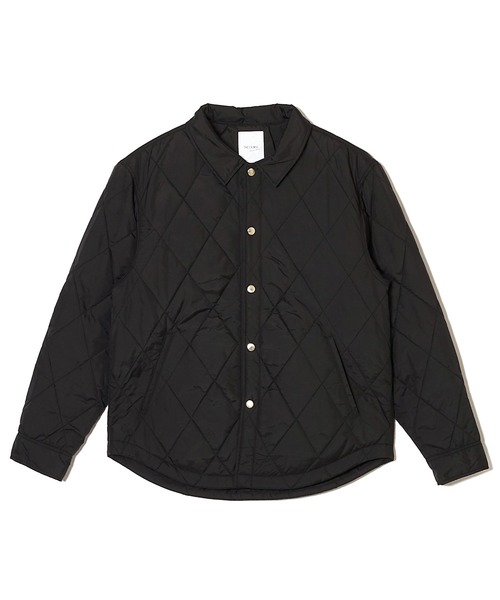 CRIMIE（クライミー）の「DIAMOND QUILT NYLON SHIRT JACKET（ブルゾン・メンズ・ブラック/ネイビー・S/M/L/XL/XXL）」の4枚目の写真