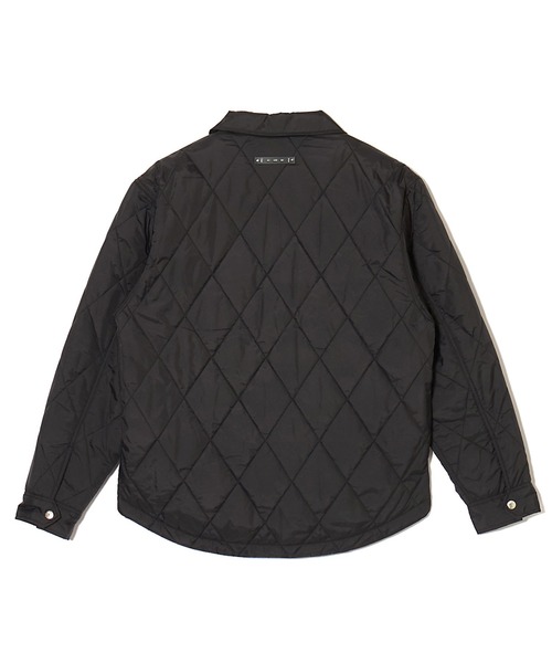 CRIMIE（クライミー）の「DIAMOND QUILT NYLON SHIRT JACKET（ブルゾン・メンズ・ブラック/ネイビー・S/M/L/XL/XXL）」の5枚目の写真