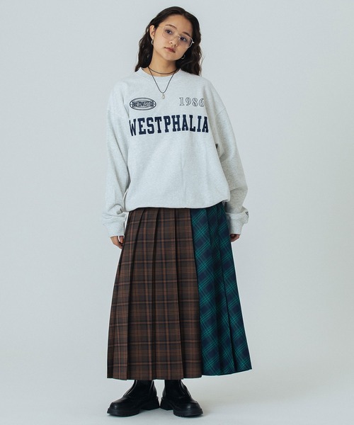 ROSE BUD（ローズバッド）の「PLEATED LONG SKIRT（スカート・レディース・オレンジ/グリーン・ONE SIZE）」の8枚目の写真