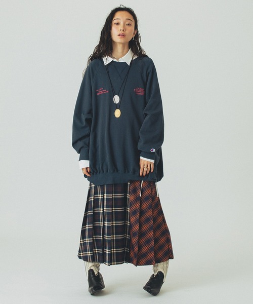 ROSE BUD（ローズバッド）の「PLEATED LONG SKIRT（スカート・レディース・オレンジ/グリーン・ONE SIZE）」の20枚目の写真