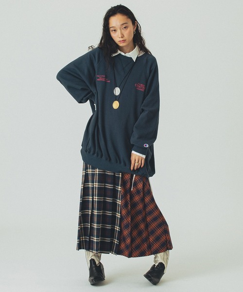 ROSE BUD（ローズバッド）の「PLEATED LONG SKIRT（スカート・レディース・オレンジ/グリーン・ONE SIZE）」の22枚目の写真
