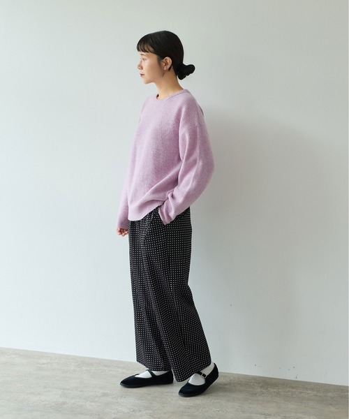 yuni（ユニ ）の「R Cu twill dot print drawstrings パンツ（その他