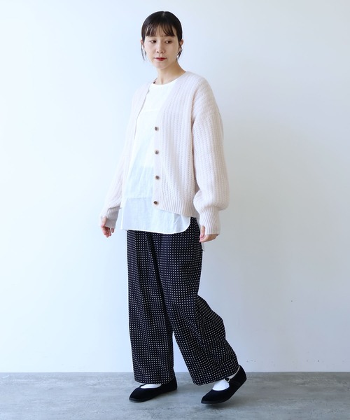 yuni（ユニ ）の「R Cu twill dot print drawstrings パンツ（その他