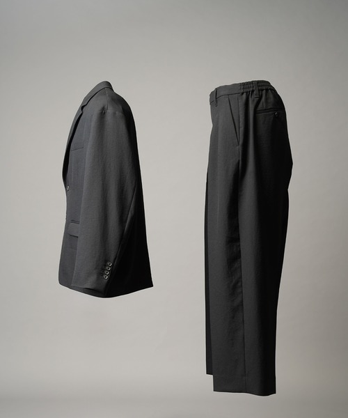 MAISON SPECIAL（メゾンスペシャル）の「《UNISEX》Vintage Like Relax-Over Set Up/ヴィンテージライクリラックスオーバーセットアップ【MAISON SPECIAL/メゾンスペシャル】（テーラードジャケット・メンズ・ネイビー/グレー/ブラック・2/1/0）」の10枚目の写真