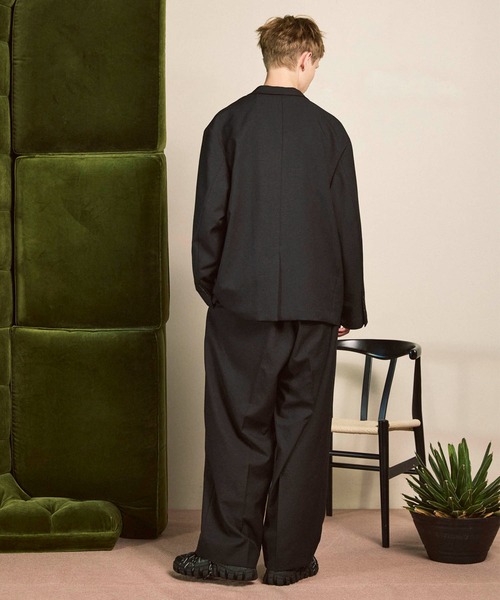 MAISON SPECIAL（メゾンスペシャル）の「《UNISEX》Vintage Like Relax-Over Set Up/ヴィンテージライクリラックスオーバーセットアップ【MAISON SPECIAL/メゾンスペシャル】（テーラードジャケット・メンズ・ネイビー/グレー/ブラック・2/1/0）」の8枚目の写真