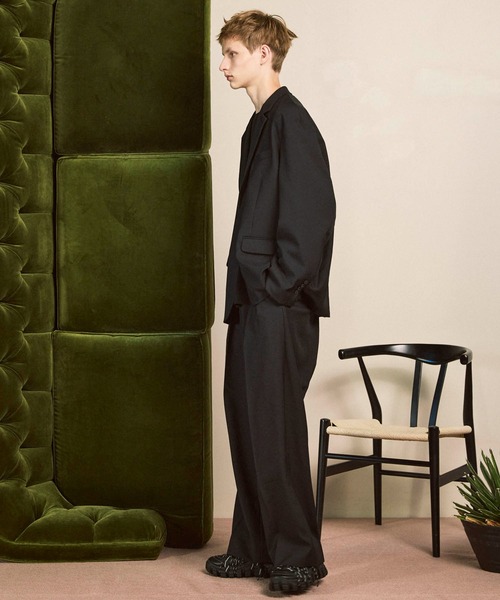 MAISON SPECIAL（メゾンスペシャル）の「《UNISEX》Vintage Like Relax-Over Set Up/ヴィンテージライクリラックスオーバーセットアップ【MAISON SPECIAL/メゾンスペシャル】（テーラードジャケット・メンズ・ネイビー/グレー/ブラック・2/1/0）」の7枚目の写真