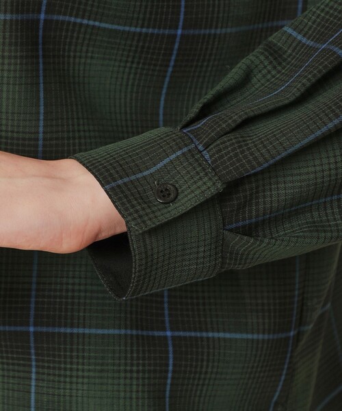 MACKINTOSH LONDON（マッキントッシュ ロンドン）の「ウォッシャブルウールビエラブラウス（シャツ/ブラウス・レディース・ブラック/グリーン系その他4/ベージュ・40/38）」の10枚目の写真