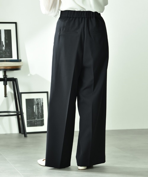 INTERPLANET(インタープラネット)の「ツイルクロスワイドパンツ(その他パンツ・レディース・ライトベージュ/ネイビー・FREE)」の14枚目の写真