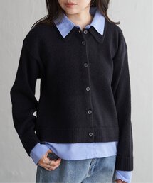VENCEEXCHANGE | アルパカタッチシャツドッキングカーディガン(カーディガン/ボレロ)