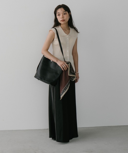 DRWCYS（ドロシーズ）の「サテンナロースカート（スカート・レディース・ブラック/グレー・SMALL/MEDIUM）」の4枚目の写真