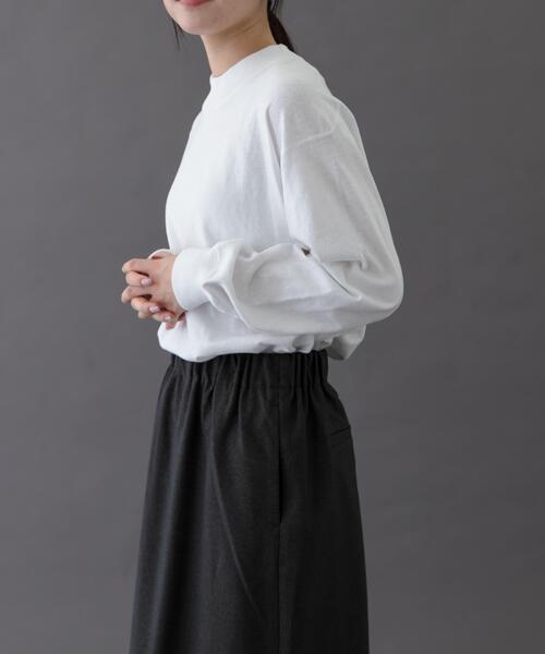 URBAN RESEARCH DOORS（アーバンリサーチドアーズ）の「FORK&SPOON　リサイクルコットンロングスリーブTシャツ（Tシャツ/カットソー・レディース・オフホワイト/ブラック/グレー系その他・1）」の4枚目の写真