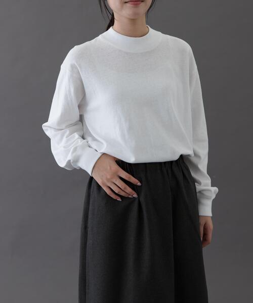 URBAN RESEARCH DOORS（アーバンリサーチドアーズ）の「FORK&SPOON　リサイクルコットンロングスリーブTシャツ（Tシャツ/カットソー・レディース・オフホワイト/ブラック/グレー系その他・1）」の5枚目の写真