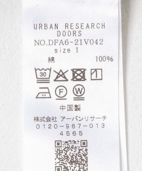 URBAN RESEARCH DOORS（アーバンリサーチドアーズ）の「FORK&SPOON　リサイクルコットンロングスリーブTシャツ（Tシャツ/カットソー・レディース・オフホワイト/ブラック/グレー系その他・1）」の13枚目の写真