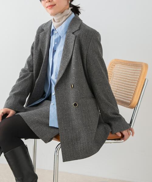 セール】F by ROSSO ヘリンボンネップツイードジャケット（その他