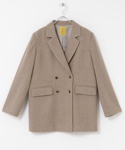 F by ROSSO（エフバイロッソ）の「F by ROSSO　ヘリンボンネップツイードジャケット（その他アウター・レディース・グレー/ベージュ・FREE）」の11枚目の写真
