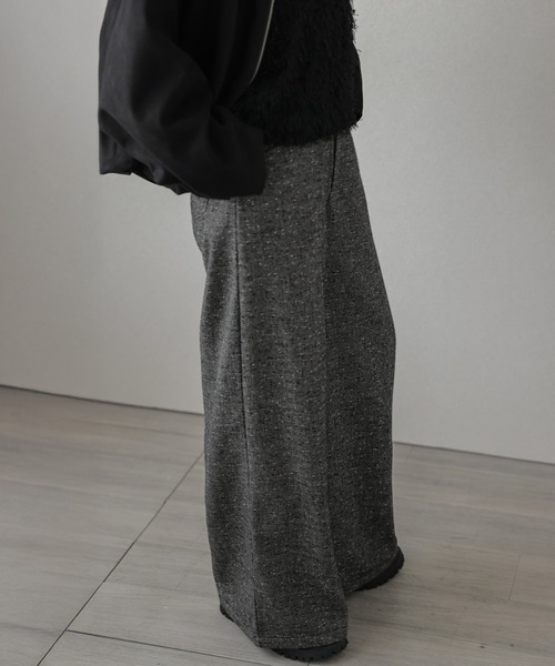 AMELY(エミリー)の「ジャガードワイドパンツ(その他パンツ・レディース・ベージュ/ブラック/ブラウン・M/L)」の6枚目の写真