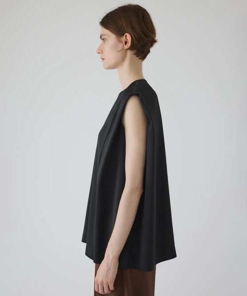 RIM.ARK（リムアーク）の「【RIM.ARK/リムアーク】Satin chic vest/サテンシックベスト（ベスト・レディース・ブラック/カーキ・FREE）」の11枚目の写真