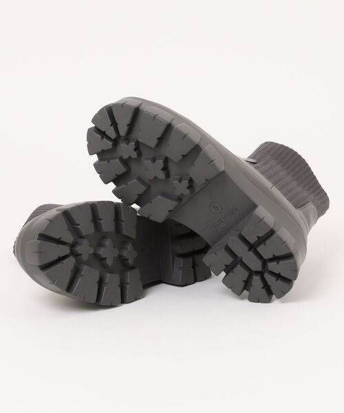 minia(ミニア)の「【minia】厚底ニットブーツ(ブーツ・レディース・ブラック/グレー/ダークブラウン・S/M/L/LL)」の4枚目の写真