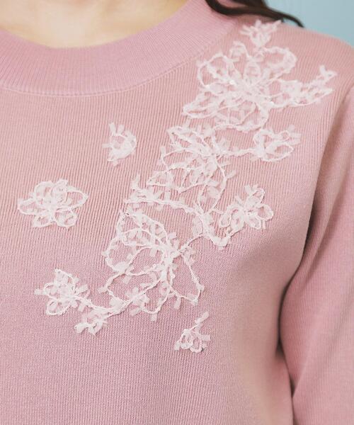 index（インデックス）の「刺繍デザインドッキングプリーツワンピース【洗濯機OK】（ワンピース・レディース・ナチュラル/チャコールグレー/ベビーピンク・00）」の22枚目の写真