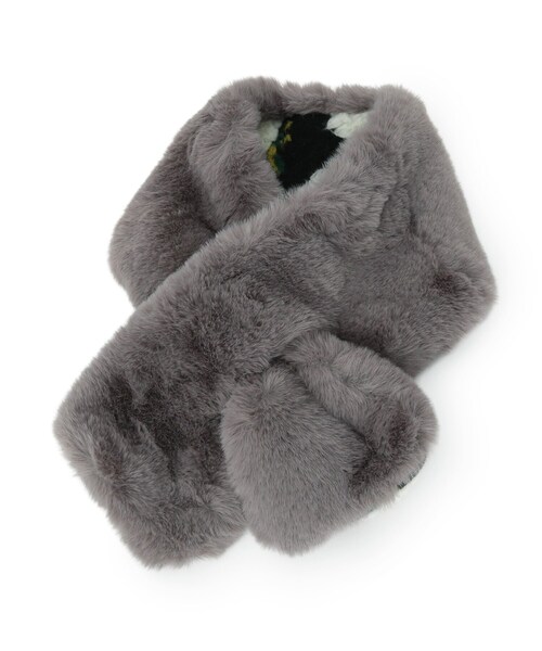 SHOO・LA・RUE（シューラルー）の「リバーシブルフラワーファーティペット（ストール/ショール・レディース・ベージュ系3/グレー系3/ブラック系3・00）」の5枚目の写真