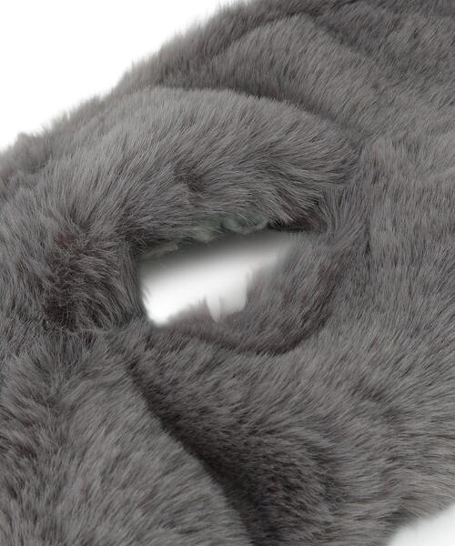 SHOO・LA・RUE（シューラルー）の「リバーシブルフラワーファーティペット（ストール/ショール・レディース・ベージュ系3/グレー系3/ブラック系3・00）」の12枚目の写真