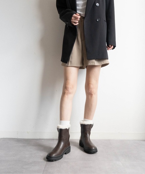 Fabby fabby(ファビィーファビィー)の「ボアショートブーツ(ブーツ・レディース・ブラック系その他/ブラック/ブラウン系その他/ブラウン・SMALL/MEDIUM/LARGE)」の14枚目の写真