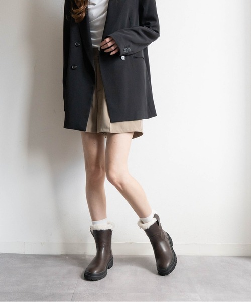 Fabby fabby(ファビィーファビィー)の「ボアショートブーツ(ブーツ・レディース・ブラック系その他/ブラック/ブラウン系その他/ブラウン・SMALL/MEDIUM/LARGE)」の15枚目の写真