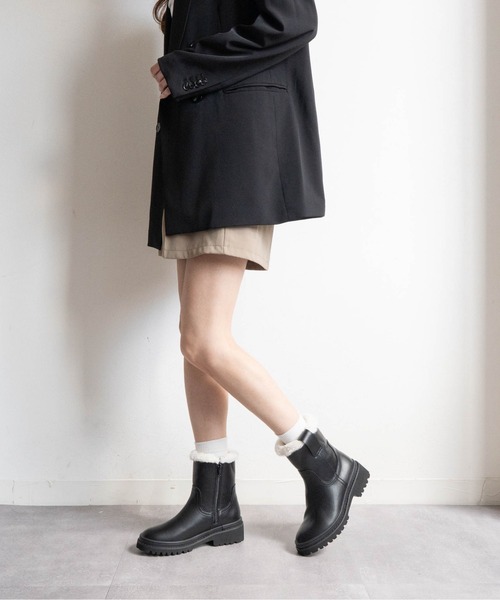 Fabby fabby(ファビィーファビィー)の「ボアショートブーツ(ブーツ・レディース・ブラック系その他/ブラック/ブラウン系その他/ブラウン・SMALL/MEDIUM/LARGE)」の13枚目の写真