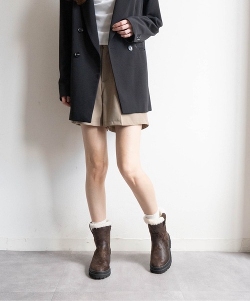 Fabby fabby(ファビィーファビィー)の「ボアショートブーツ(ブーツ・レディース・ブラック系その他/ブラック/ブラウン系その他/ブラウン・SMALL/MEDIUM/LARGE)」の22枚目の写真