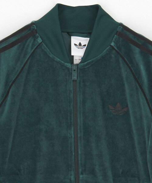 adidas(アディダス)の「adidas/アディダス VELOUR SST TT(ブルゾン・メンズ・チャコールグレー/ブラック/オリーブ/ネイビー・MEDIUM/LARGE/X-LARGE)」の6枚目の写真