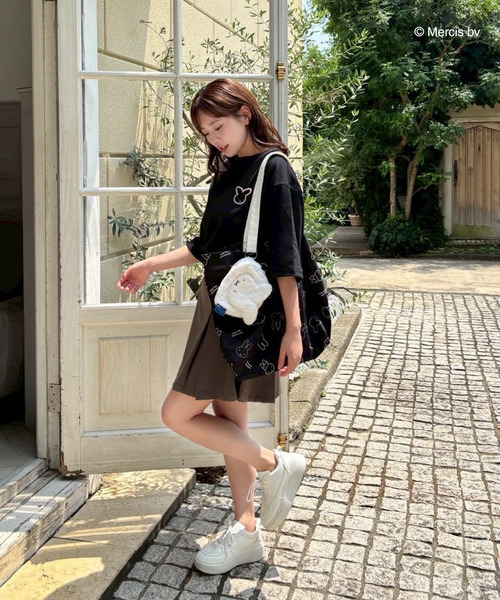 MIIA(ミーア)の「miffy バックプリントTシャツ(ナインチェ)(Tシャツ/カットソー・レディース・オフホワイト/ブラック・FREE)」の3枚目の写真