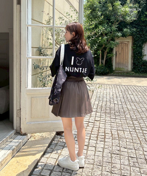 MIIA(ミーア)の「miffy バックプリントTシャツ(ナインチェ)(Tシャツ/カットソー・レディース・オフホワイト/ブラック・FREE)」の9枚目の写真