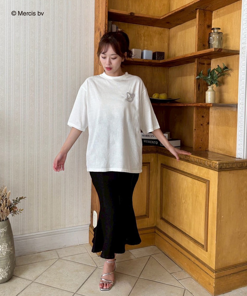 MIIA(ミーア)の「miffy バックプリントTシャツ(ナインチェ)(Tシャツ/カットソー・レディース・オフホワイト/ブラック・FREE)」の15枚目の写真