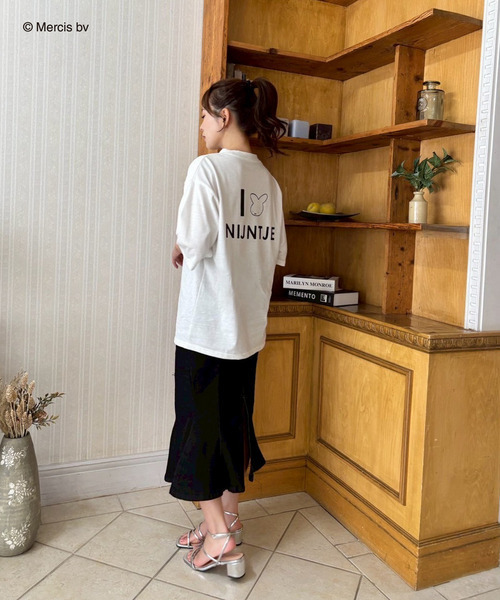 MIIA(ミーア)の「miffy バックプリントTシャツ(ナインチェ)(Tシャツ/カットソー・レディース・オフホワイト/ブラック・FREE)」の17枚目の写真