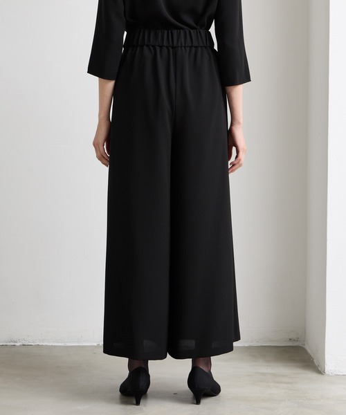 AIMER（エメ）の「【喪服・礼服・WEB限定】ウォッシャブル ウエスト切り替えノーカラージャケット・前開きファスナーブラウス・ワイドパンツ 3点セット ブラックフォーマルアンサンブル（スーツセット・レディース・ブラック・7号/9号/11号/13号/15号/17号/19号/T9号/T11号/T13号）」の10枚目の写真
